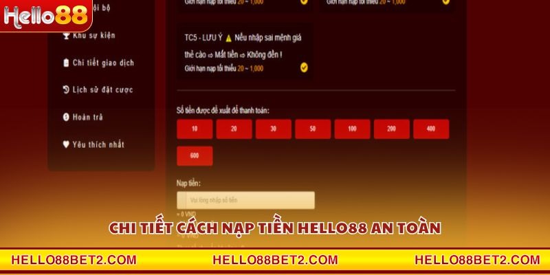 Nạp tiền Hello88 - Các bước thực hiện nhanh chóng nhất - Devix